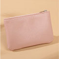 Leather Zipper Coin Purse