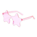 Star Shaped Rimless Sunglasses for Traveling