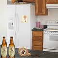 Magnetic Wood Beer Bottle Opener Refrigerator Sticker