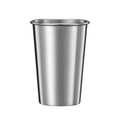 16 Ounce Stainless Steel Wine Glass With Lid And Straw