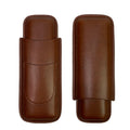 Portable Leather Cigar Humidor Set with Cigar Cutter