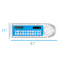 Mini Solar Transparent Ruler Calculator With Magnifier