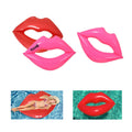 Ins Netflix Red Lips Inflatable Floating Bed Swimming Ring