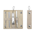 Portable Stainless Steel Nail Clipper Set With Leather Case