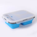 Large Capacity 3 Compartments Folding Lunch Box