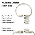 Bamboo Multi-Function Data Cable Storage Box