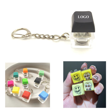 Keyboard Fidget Keychain With Lights