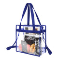 Clear PVC Stadium Tote Bag with Zipper