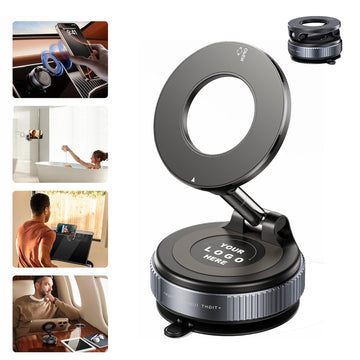 Vacuum Magnetic Car Phone Holder