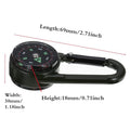 Mini Compass Carabiner Clip 3 In 1
