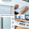 Desktop Large Leather Mouse Pad