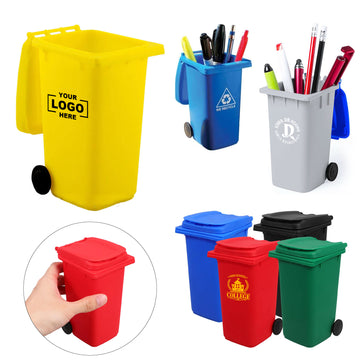 Mini Trash Can Pen Holder