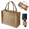 Linen Handbag With Zipper