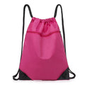 Drawstring Backpack with Front Zipper Pocket