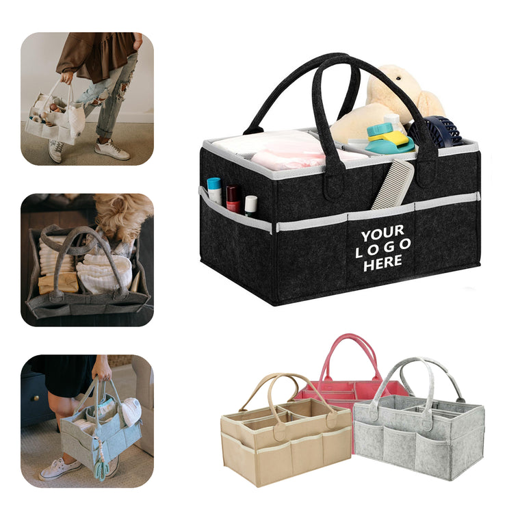Felt Diaper Storage Bag