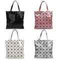 Matte Rhombus Folded Geometric Grid Single Shoulder Handbag