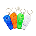 Portable Mini Plastic Whistle Keychain LED Light