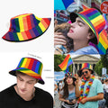 Cotton Rainbow Bucket Hat