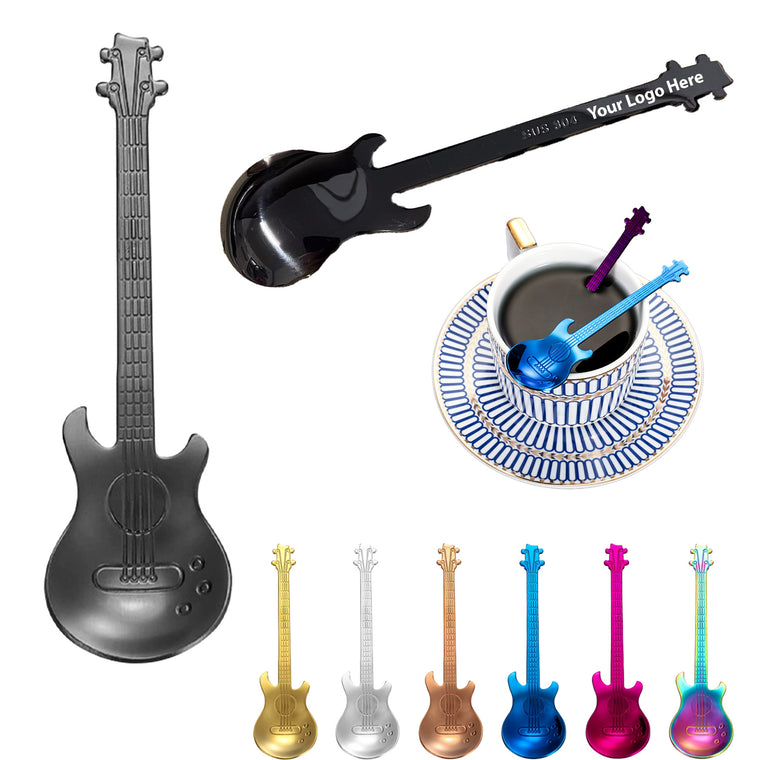 Guitar Shaped Steel Spoon