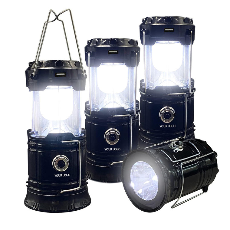 Rechargable Solar LED Camping Lantern with Charge Output