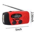 Emergency Tool Radio With Led Flashlight, 600Mah Power Bank