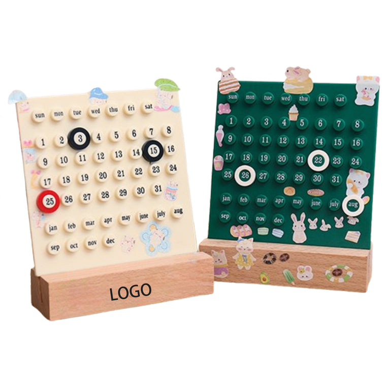 Reusable Fashion Perpetual Calendar Diy Desk Calendar