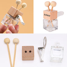 Car Outlet Glass Perfume Diffuser Bottle With Vent Clip