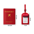 Leather Passport Holder Cover And Luggage Travel Bag Tag Set