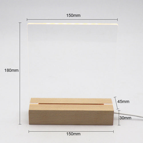 Acrylic Dry Erase Board With Light