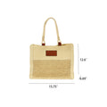 Straw Beach Tote Bag