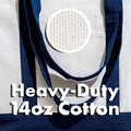 Premium Heavy Canvas Tote With Zipper Pocket
