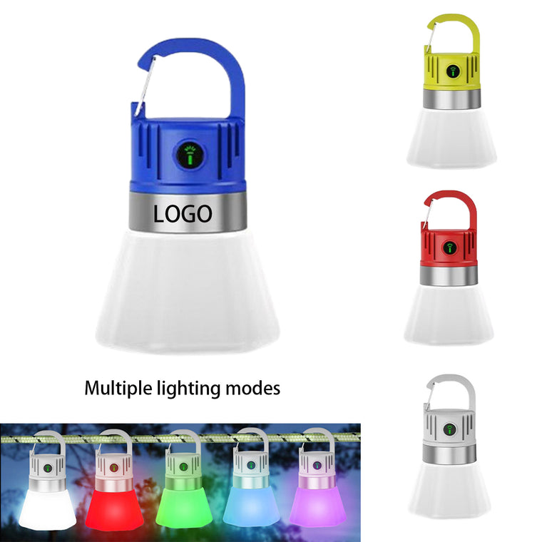 Waterproof Rechargeable LED Camping Tent Lights W/ Hook Clip