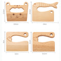 Safe Kids Wooden Chopper Toddler Knife Cutter For Cooking
