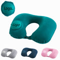 Inflatable U-Shaped Travel Neck Pillow