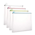 Clear Zip Plastic Envelopes A4 Folder Expanding Envelope