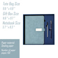 Stamped Logo Leather A5 Notebook Set