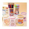 Cartoon Foldable Plastic Animal Pen Holders