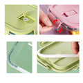 2 Compartment Glass Food Storage Containers With Lids