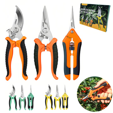 3-Pack Stainless Steel Pruning Shears