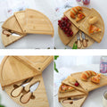 Eco-friendly Bamboo Charcuterie Cheese Boards Set