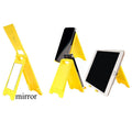 Portable Cell Phone Holder with Mirror & Warning Sign Shape
