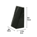 Natural White And Black Root Marble Bookends