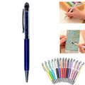 Crystal Stylus Ballpoint Pen – 2-in-1 Design