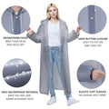 Reusable Raincoat With Drawstring Hood