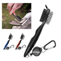 Golf Groove Cleaner Brush - Retractable Lanyard Clip