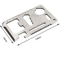 Function Stainless Steel Survival Pocket Tool Card