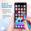 2-In-1 Stylus Retractable Ballpoint Pen With Stylus Tip