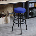 PU Leather Seat Tall Metal Bar Stool