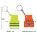 PVC Reflective Safety Vest Keytag