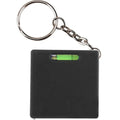 Square Retractable Measuring Tape Keychain With Level